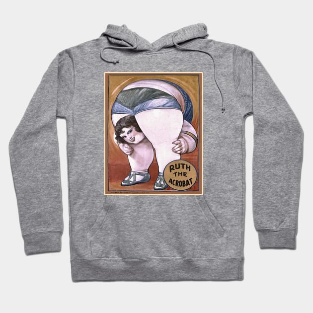 Ruth the Acrobat Circus Poster Hoodie by Scarebaby